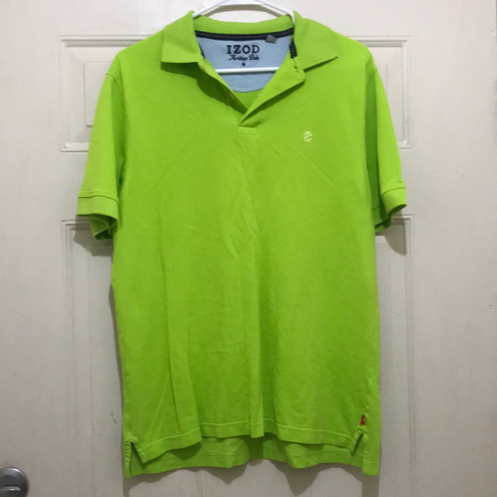 A Neon Green Mens Polo Shirt